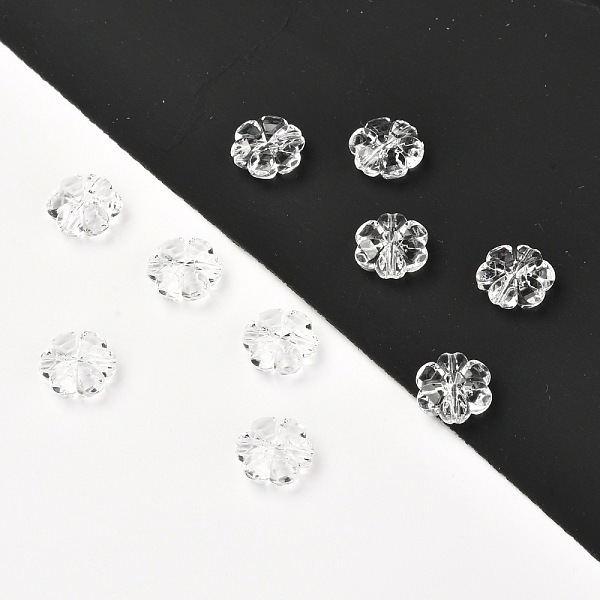 

PandaHall Transparent Acrylic Beads, Flower, Clear, 10x4mm, Hole: 1mm Acrylic Flower Clear