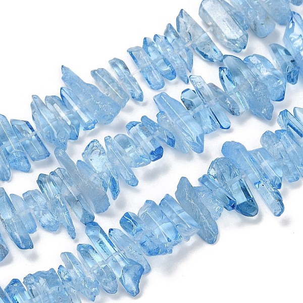Brins de perles de cristal de quartz naturel