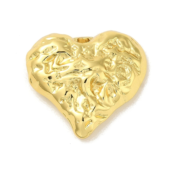 

PandaHall 304 Stainless Steel Pendants, Textured, Heart Charm, Real 18K Gold Plated, 21x22.5x5mm, Hole: 1.8mm 304 Stainless Steel Heart