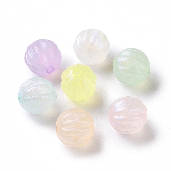 

PandaHall Luminous Acrylic Beads, Glitter Beads, Glow in the Dark, Pumpkin, Mixed Color, 11mm, Hole: 2mm Acrylic Pumpkin Multicolor