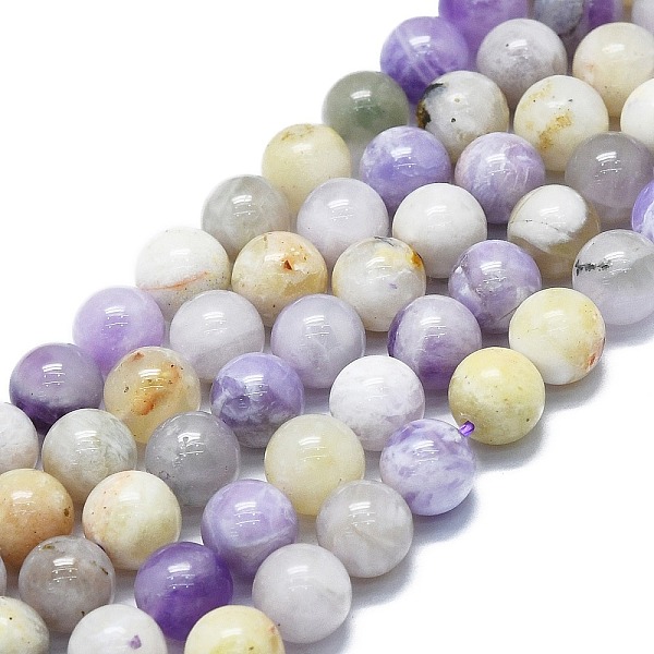 

PandaHall Natural Purple Opal Beads Strands, Round, Size: about 8~9mm in diameter, hole: 0.8mm, about 48~52pcs/strand, 15.35''~16.54''...