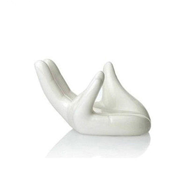 

PandaHall Porcelain Display Decorations, Hand, White, 8x4x4.5cm Porcelain Body White