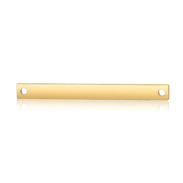 

PandaHall 201 Stainless Steel Links connectors, Rectangle, Golden, 35x3.5x1.5mm, Hole: 1.2mm 201 Stainless Steel Rectangle