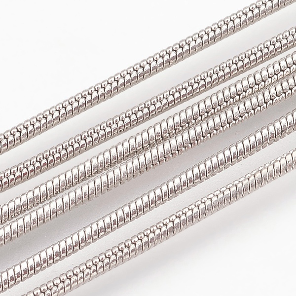 

PandaHall Brass Round Snake Chains, Soldered, Platinum, 1.5x1.4mm Brass
