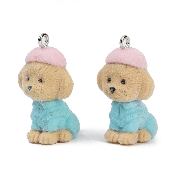 Flocky Resin Pendan… - image
