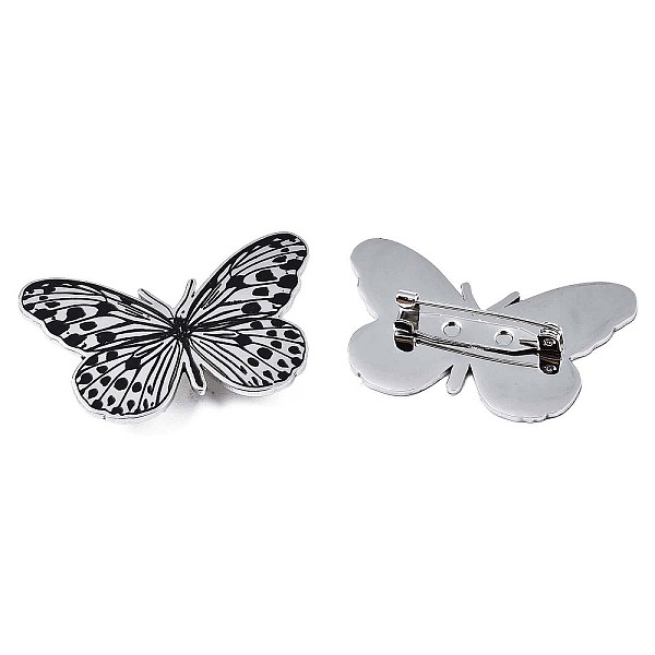 

PandaHall 201 Stainless Steel Butterfly Lapel Pin, Insect Badge for Backpack Clothes, Nickel Free & Lead Free, Stainless Steel Color...