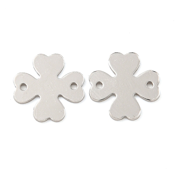 

PandaHall 925 Sterling Silver Connector Charms, Clover Links, with 925 Stamp, Real Platinum Plated, 10x10x0.5mm, Hole: 0.5mm Sterling Silver...