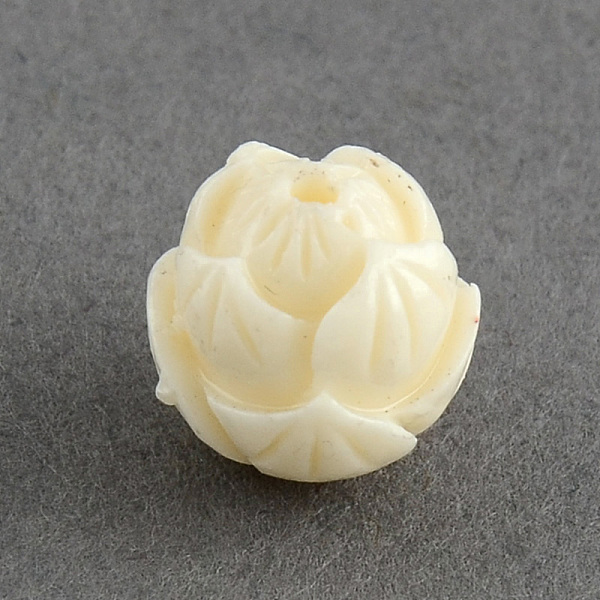 

PandaHall Synthetic Coral Beads, Lotus, Dyed, Beige, 10x9.5x9.5mm, Hole: 1.5mm Synthetic Coral Flower Yellow