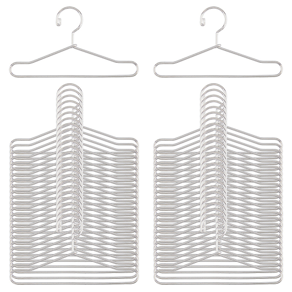 

PandaHall SUPERFINDINGS 50PCS 6.5cm Mini Clothes Hangers 2.6 Inch Iron Doll Dress Outfit Holders Tiny Doll Clothes Storage Rack Doll Closet...