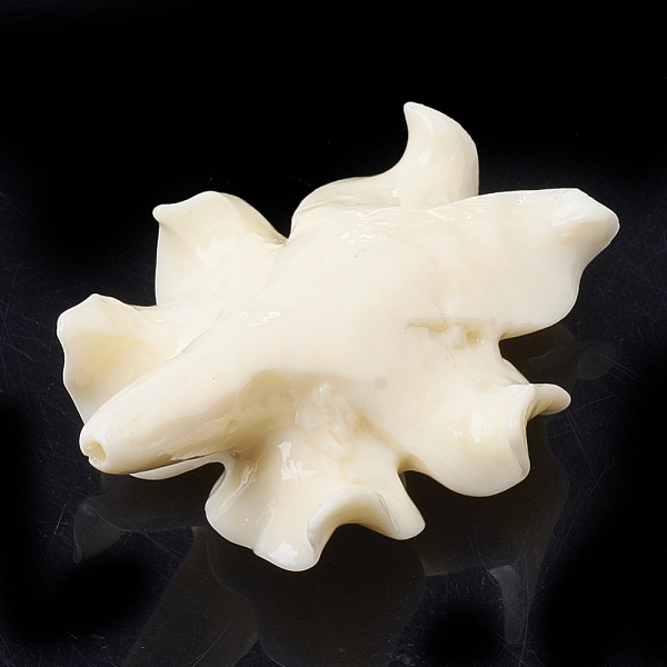 

PandaHall Synthetic Coral Beads, Dyed, Flower, Beige, 31~32x23~24x9mm, Hole: 1mm Synthetic Coral Flower Yellow