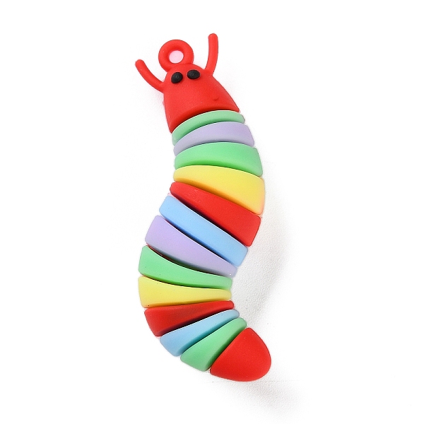 

PandaHall PVC Plastic Big Pendants, Eruca, Colorful, 68x19x17mm, Hole: 3mm PVC Others