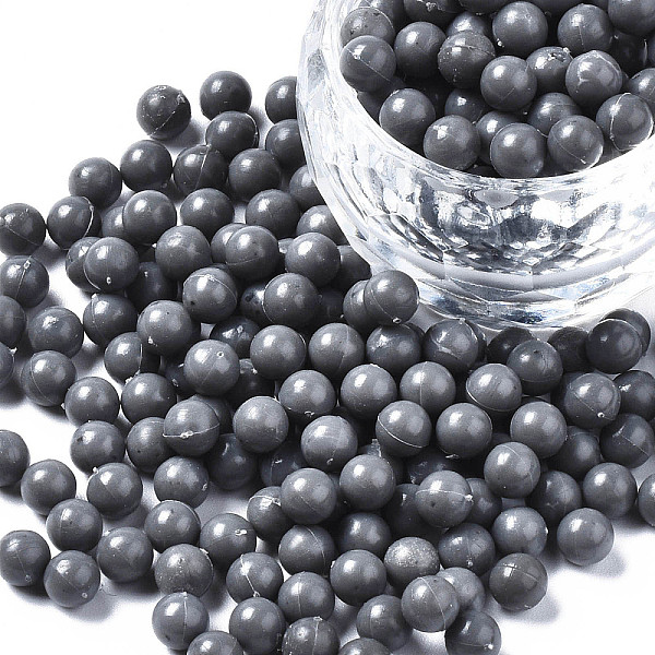 

PandaHall Plastic Water Soluble Fuse Beads, for Kids Crafts, DIY PE Melty Beads, Round, Gray, 5mm Plastic Round Gray