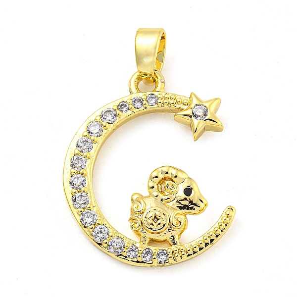 Brass Micro Pave Cl… - image