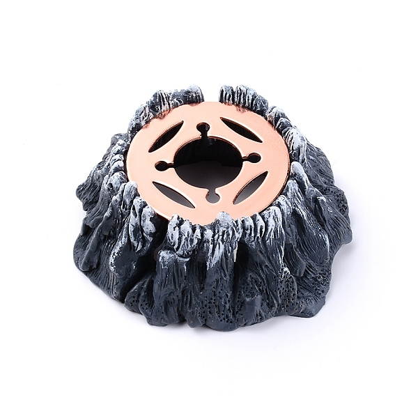 

PandaHall Iron Sealing Wax Melting Furnace, with Resin and Brass Findings, for Wax Sealing Stamp, Snow Mountain, Gray, 10.65x10.5x4.7cm...