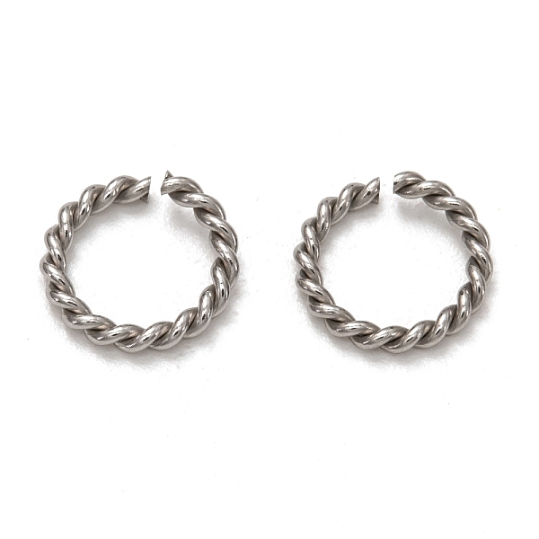 

PandaHall 304 Stainless Steel Twisted Jump Rings, Open Jump Rings, Stainless Steel Color, 10.5x1.6mm, Inner Diameter: 7.5mm 304 Stainless...