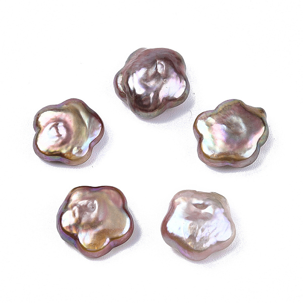 

PandaHall Baroque Natural Keshi Pearl Beads, Freshwater Pearl, No Hole/Undrilled, Flower, Medium Purple, 11~11.5x11.5~12x5~5.5mm Keshi Pearl...