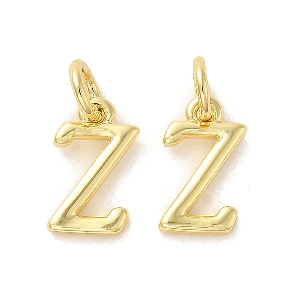 

PandaHall Brass Pendants, with Jump Ring, Letter Z, 10.5x6x1.5mm, Ring: 5x1mm, inner diameter: 3mm Brass Letter Z