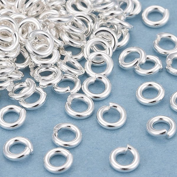 

PandaHall Rack Plating Brass Jump Rings, Open Jump Rings, Long-Lasting Plated, 925 Sterling Silver Plated, 4x1mm, 18 Gauge, Inner Diameter...