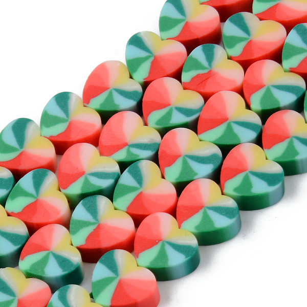 

PandaHall Handmade Polymer Clay Beads Strands, for DIY Jewelry Crafts Supplies, Heart, Orange Red, 9x10x4mm, Hole: 1.5mm, about...