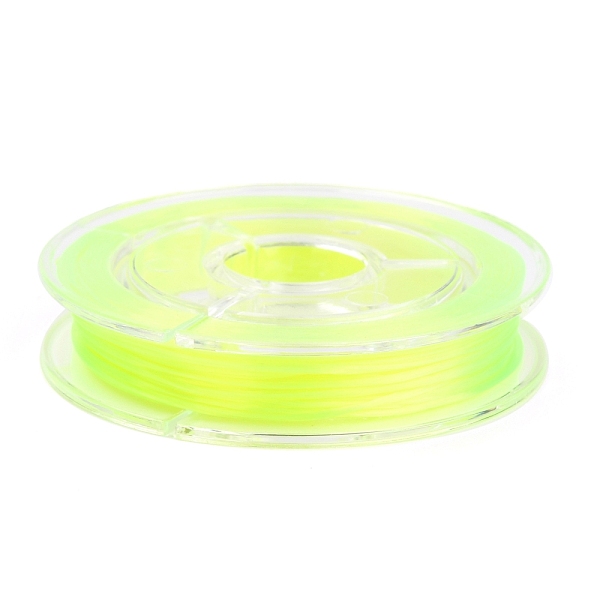 

PandaHall Flat Japanese Crystal Elastic Stretch Thread, for Bracelets Gemstone Jewelry Making Beading Craft, Yellow Green, 0.38mm, about...