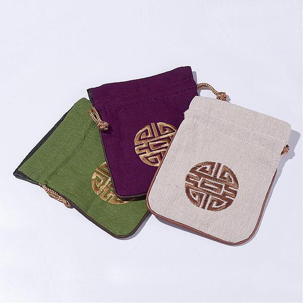 

PandaHall Burlap Pouches, Mixed Color, 14.5x12.5x0.2cm Burlap Multicolor