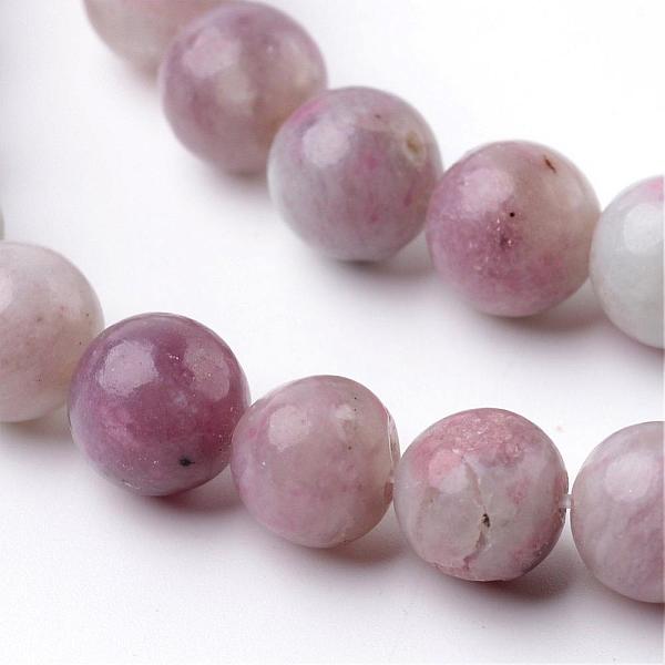 

PandaHall Dyed Round Natural Pink Tourmaline Beads Strands, 8mm, Hole: 1mm, about 51pcs/strand, 15.3 inch Tourmaline Round