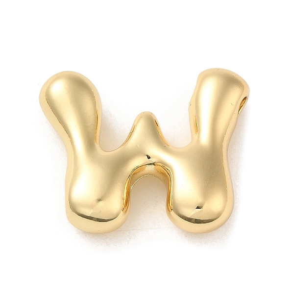 

PandaHall Brass Pendant, Real 18K Gold Plated, Letter W, 22x26x6.7mm, Hole: 3x2.2mm Brass Letter W