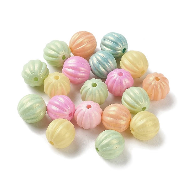 

PandaHall Spray Painted Acrylic Beads, Pumpkin, Mixed Color, 10mm, Hole: 1.8mm, about 892pcs/500g Acrylic Pumpkin Multicolor