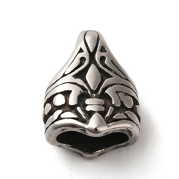 

PandaHall 304 Stainless Steel Cord Ends, End Clasps, Antique Silver, 15x11.5x8mm, Hole: 6x3.5mm, Inner Diameter: 8x4.5mm 304 Stainless Steel...