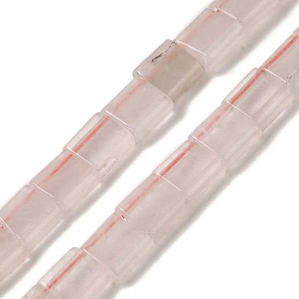 

PandaHall Natural Rose Quartz Beads Strands, 2-Hole, Square, 5.5x5.5x2.5mm, Hole: 0.8mm, about 71pcs/strand, 15.24 inch(38.7cm) Rose Quartz...