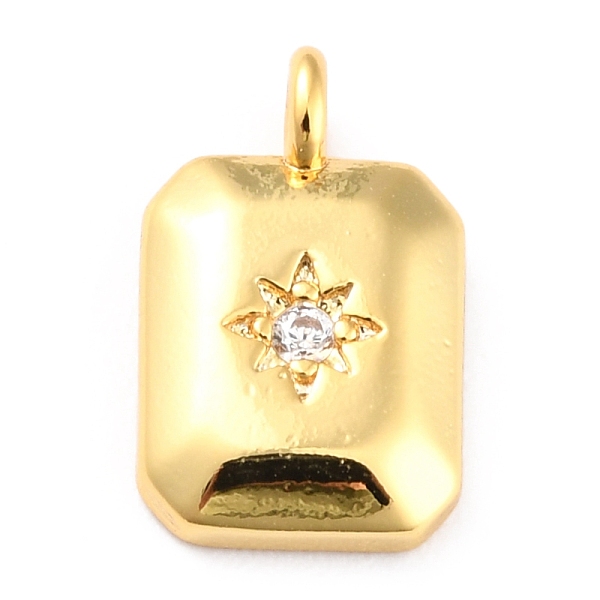 

PandaHall Brass Clear Cubic Zirconia Charms, Long-Lasting Plated, Shield with Sun, Real 18K Gold Plated, 12x7x3mm, Hole: 1mm Brass+Cubic...
