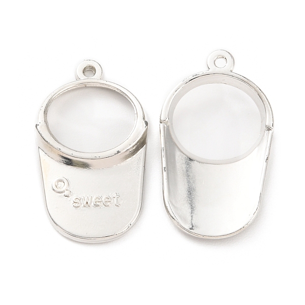 

PandaHall CCB Plastic Pendants, Hat with Word Sweet Charm, Platinum, 41x23.5x4mm, Hole: 2mm Plastic Hat