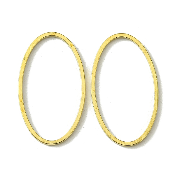 

PandaHall Brass Linking Rings, Oval, Raw(Unplated), 24x14x1mm, Inner Diameter: 22x12mm Brass Oval
