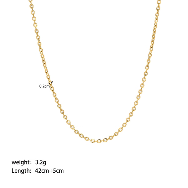Stainless Steel Cable Chain Necklaces