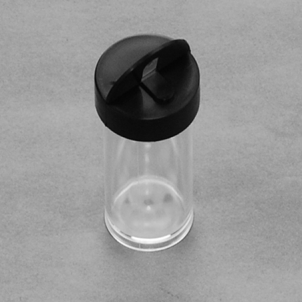 

PandaHall Plastic Bead Containers With Black Lid, Column, Clear, 2.4x5.6cm, Capacity: 10ml(0.34 fl. oz) Plastic Column Clear