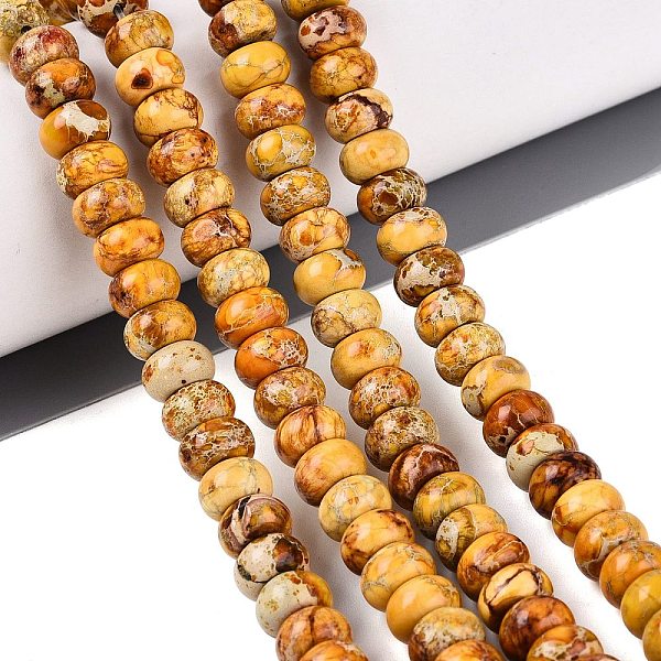 Dyed Synthetic Imperial Jasper Beads Strands