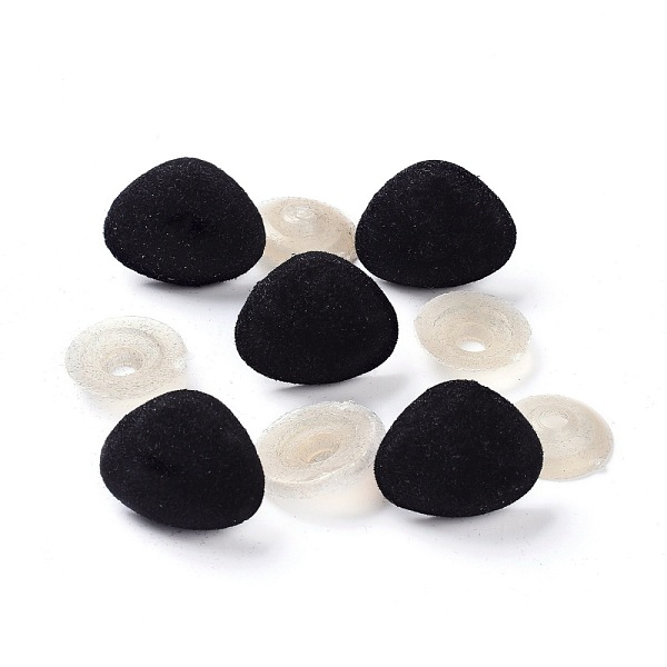 

PandaHall (Defective Closeout Sale)Flocky Plastic Doll Safety Noses, Toy Accessories, Nose, Black, 22x26x21mm, Pin: 6mm Plastic Triangle...