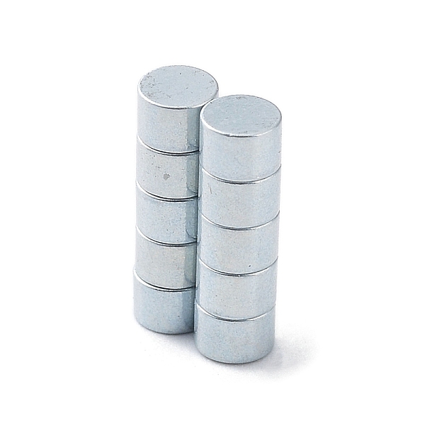 

PandaHall Flat Round Refrigerator Magnets, Office Magnets, Whiteboard Magnets, Sturdy Mini Magnets, Platinum, 3x2mm Iron Flat Round
