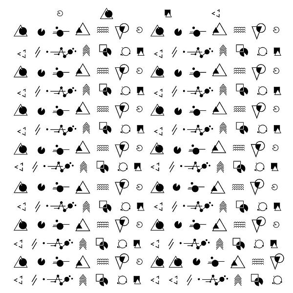 PandaHall SUPERDANT 200 Pieces Abstract Geometric Stickers Irregular Shapes Wall Decal Vinyl Black Boho Wall Decals Stickers Modern...