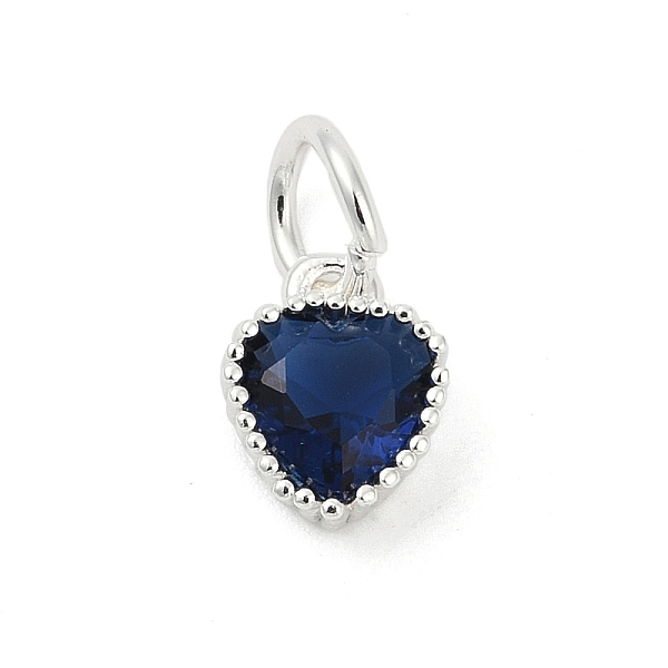Brass Micro Pave Cubic Zirconia Pendants