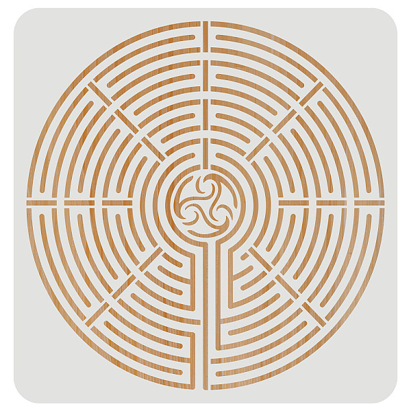 

PandaHall FINGERINSPIRE Maze Stencil 30x30cm Reusable Yoga Meditation Maze Drawing Stencil Mandala Dot Painting Templates Yoga Meditation..., White