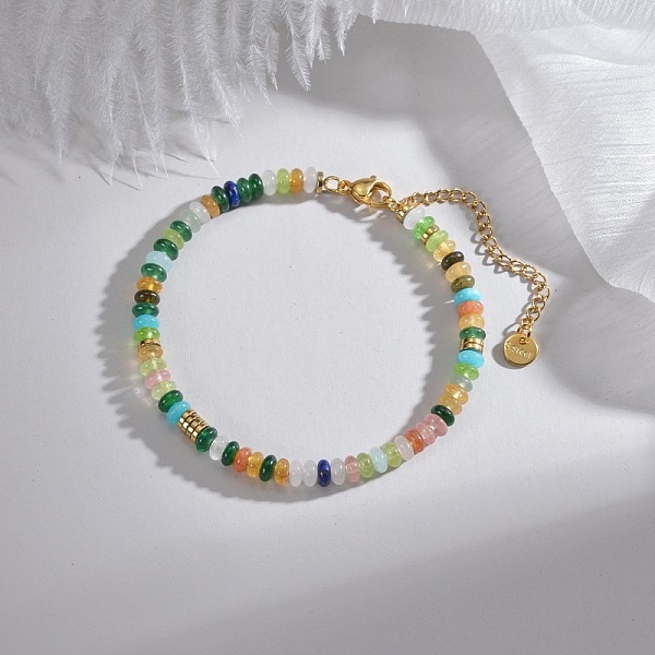 

PandaHall Handmade beaded pearl bracelet, niche design, minimalist bracelet Natural Gemstone