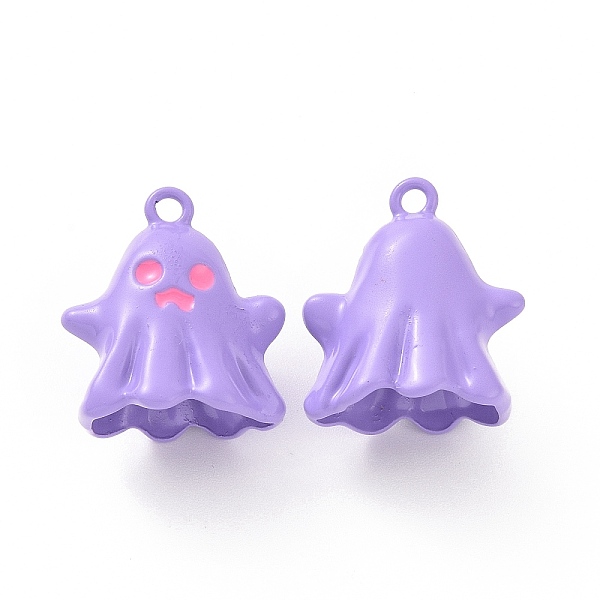 

PandaHall Spray Painted Alloy Enamel Pendants, Cadmium Free & Lead Free & Nickle Free, Ghost Charm, Medium Purple, 19.5x17.5x12.5mm, Hole...