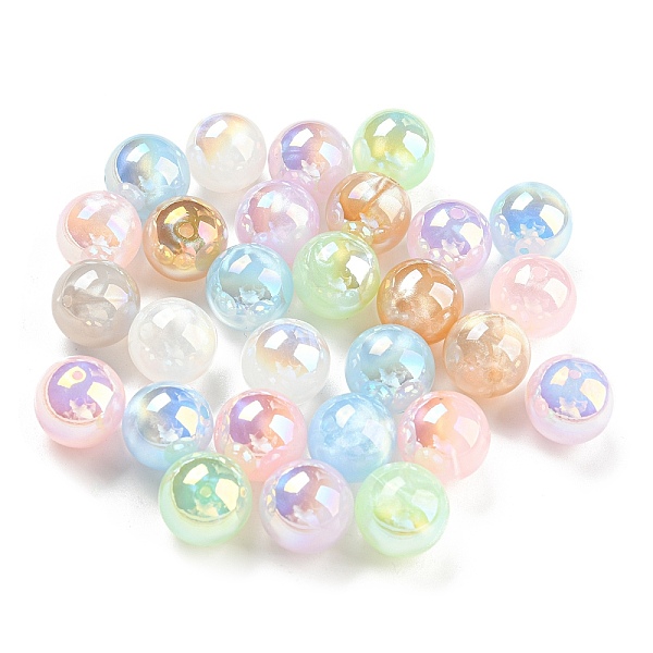 

PandaHall Opaque Acrylic Beads, Round, Mixed Color, 14x13mm, Hole: 2mm Acrylic Round Multicolor