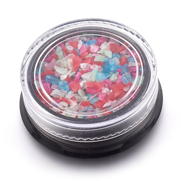 

PandaHall Abalone Shell/Paua ShellSlices, Manicure Nail Art Decoration, Colorful, 40x14.5mm Shell Chip