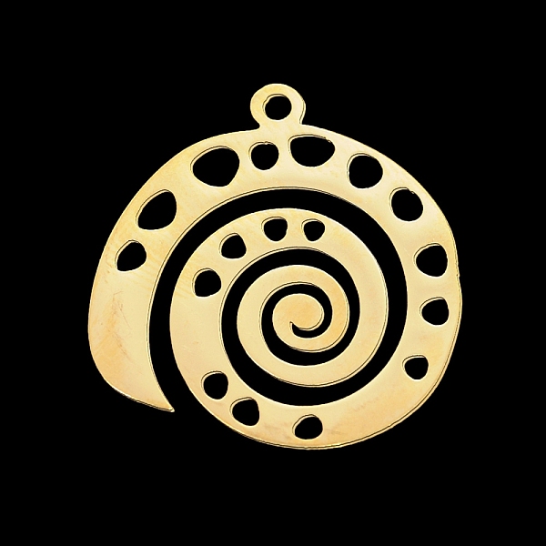 

PandaHall 201 Stainless Steel Pendants, Laser Cut, Vortex, Golden, 22x20.5x1mm, Hole: 1.6mm 201 Stainless Steel Others