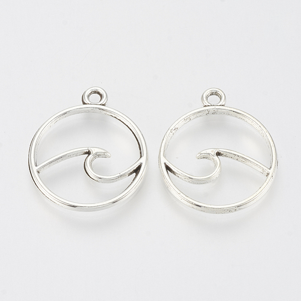 

PandaHall Tibetan Style Alloy Pendants, Flat Round, Cadmium Free & Lead Free,, Antique Silver, 23x20x2mm, Hole: 2mm, about 860pcs/1000g...