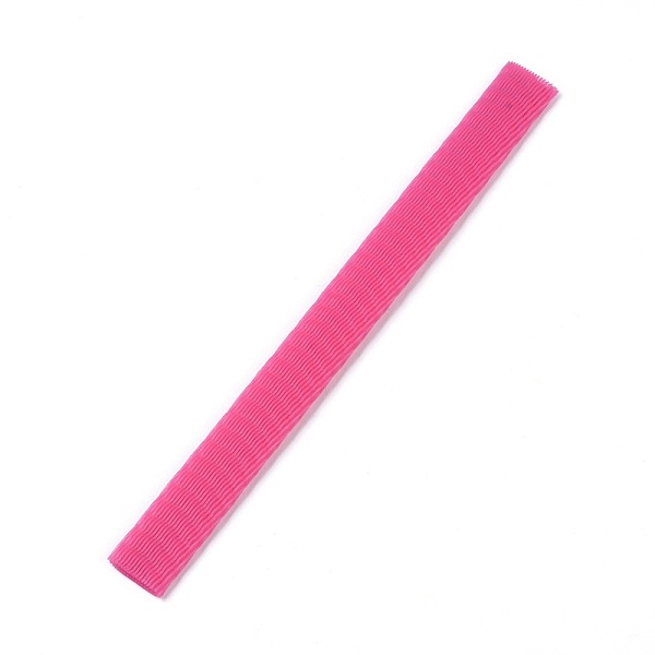 

PandaHall Makeup Brush Head Cover, Brush Hair Network, for Prevent Hairs Bristles, Fuchsia, 12x1x0.15cm, about 100pcs/bag Plastic Pink