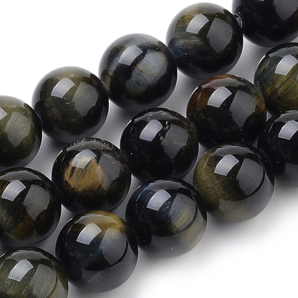 

PandaHall Natural Tiger Eye Beads Strands, Round, 6mm, Hole: 1mm, about 70pcs/strand, 15.7 inch Tiger Eye Round