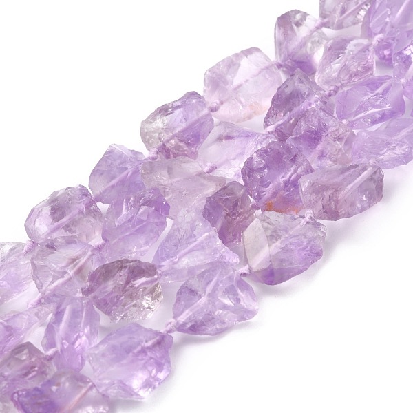 

PandaHall Rough Raw Natural Amethyst Beads Strands, Nuggets, 10.5~19.5x8.5~17x8~13mm, Hole:1.2mm, about 24pcs/strand, 15.75''(40cm) Amethyst...